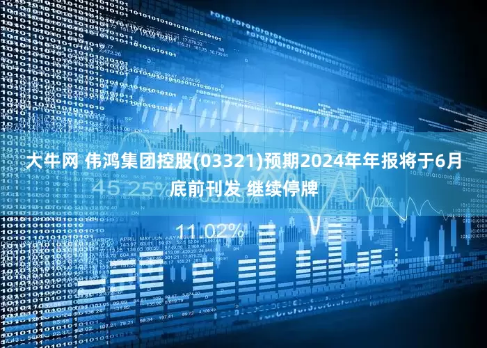 大牛网 伟鸿集团控股(03321)预期2024年年报将于6月底前刊发 继续停牌
